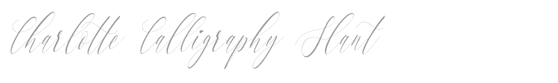 Charlotte Calligraphy